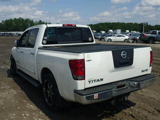 1N6BA07A55N543209 - 2005 NISSAN TITAN XE WHITE photo 3