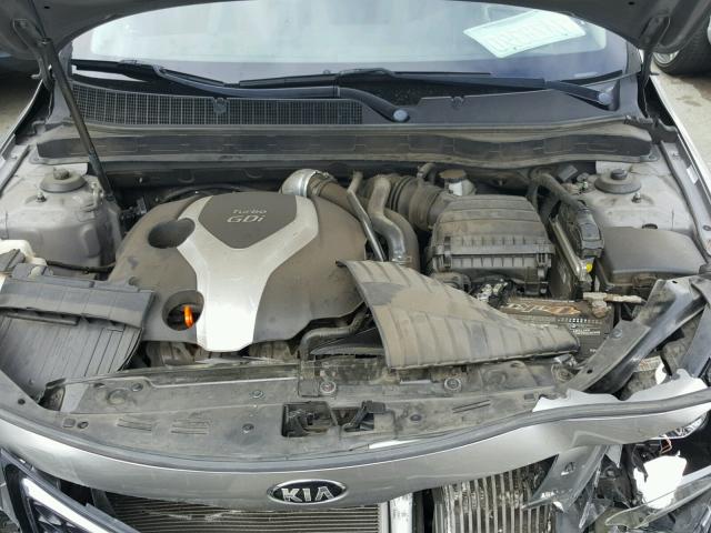 5XXGR4A67DG191080 - 2013 KIA OPTIMA SX SILVER photo 7