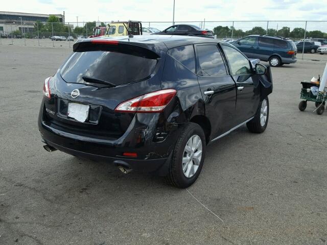 JN8AZ1MU8EW406887 - 2014 NISSAN MURANO S BLACK photo 4