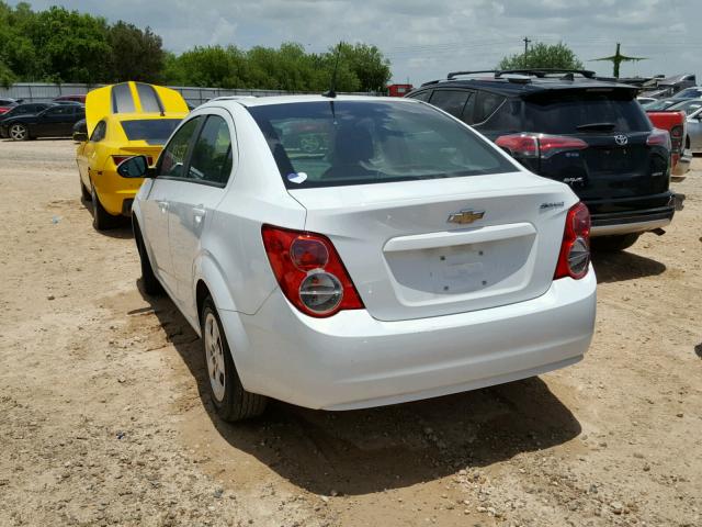 1G1JA5SH4E4179217 - 2014 CHEVROLET SONIC LS WHITE photo 3