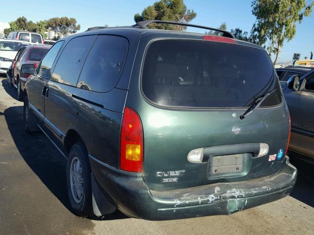 4N2XN11T3XD814481 - 1999 NISSAN QUEST SE GRAY photo 3