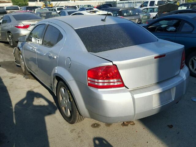 1B3CC4FB0AN182437 - 2010 DODGE AVENGER SILVER photo 3