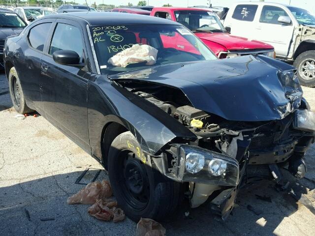 2B3KA43R58H184075 - 2008 DODGE CHARGER BLACK photo 1