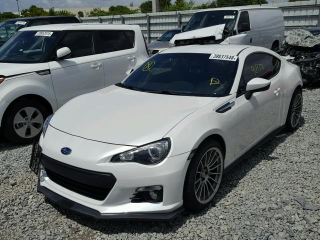 JF1ZCAC10E9601734 - 2014 SUBARU BRZ 2.0 LI WHITE photo 2