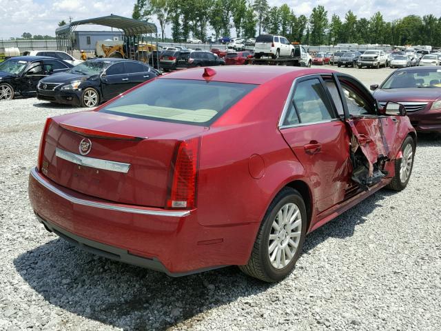 1G6DE5E51C0138559 - 2012 CADILLAC CTS LUXURY RED photo 4