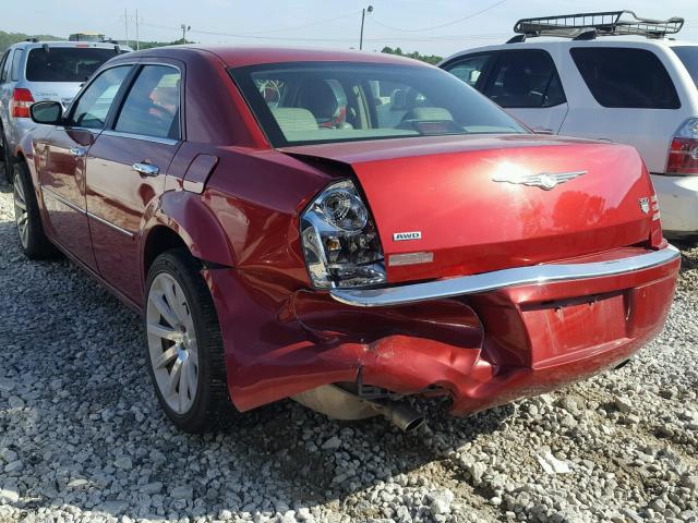 2C3LK63H67H765235 - 2007 CHRYSLER 300C RED photo 3