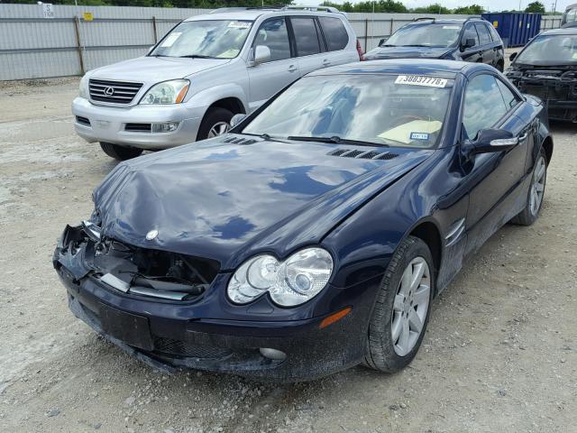 WDBSK75F13F029242 - 2003 MERCEDES-BENZ SL 500R BLACK photo 2