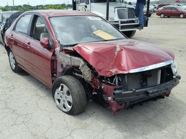 KNAFE221395631240 - 2009 KIA SPECTRA EX MAROON photo 1