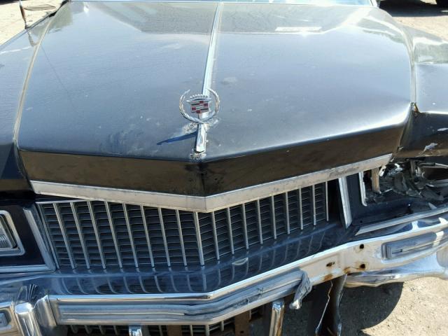 6B69S5Q210145 - 1975 CADILLAC FLEETWOOD BLACK photo 7