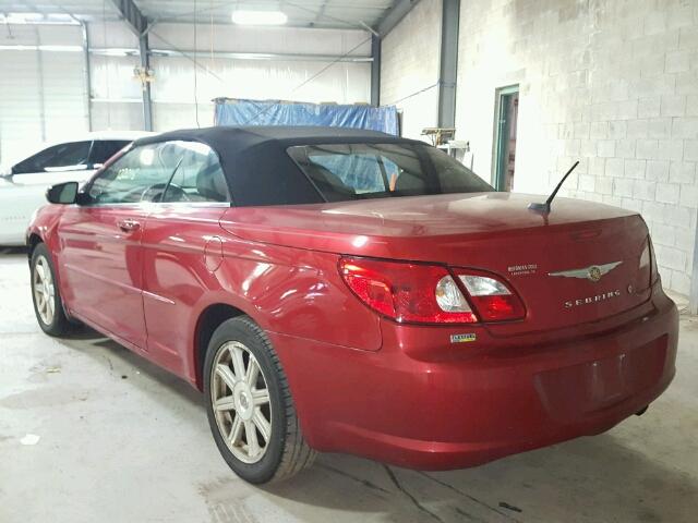 1C3LC55R28N641145 - 2008 CHRYSLER SEBRING RED photo 3