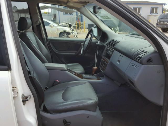 4JGAB72E3XA127194 - 1999 MERCEDES-BENZ ML 430 白色 照片 5