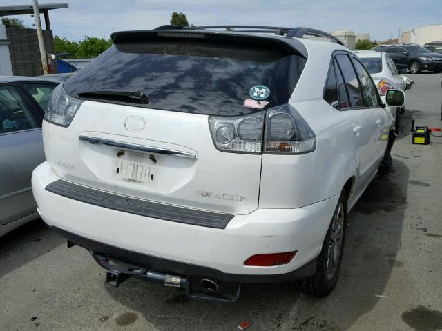 JTJHW31U760003892 - 2006 LEXUS RX 400 WHITE photo 4