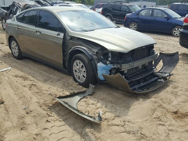 3FA6P0G77DR138350 - 2013 FORD FUSION S GREEN photo 1