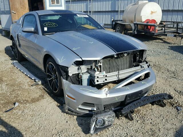 1ZVBP8CF4D5267571 - 2013 FORD MUSTANG GT SILVER photo 1