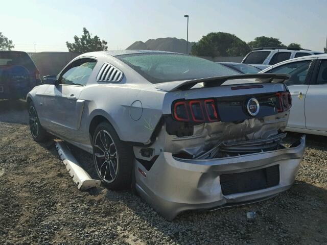 1ZVBP8CF4D5267571 - 2013 FORD MUSTANG GT SILVER photo 3