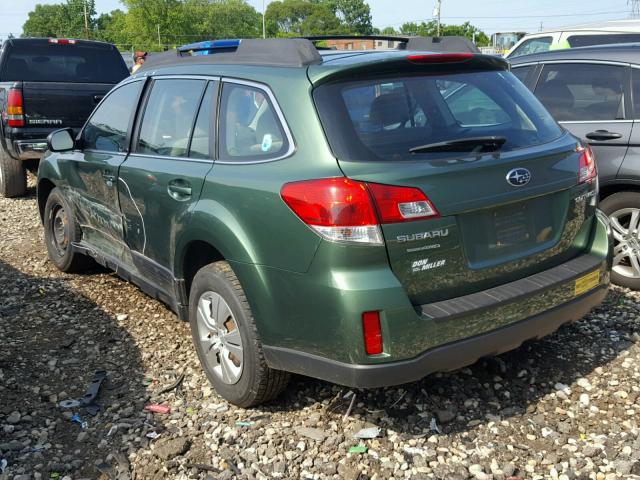 4S4BRCAC2D1229994 - 2013 SUBARU OUTBACK 2. GREEN photo 3