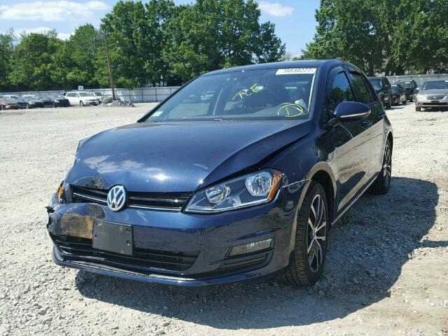 3VW217AU0FM077700 - 2015 VOLKSWAGEN GOLF BLUE photo 2