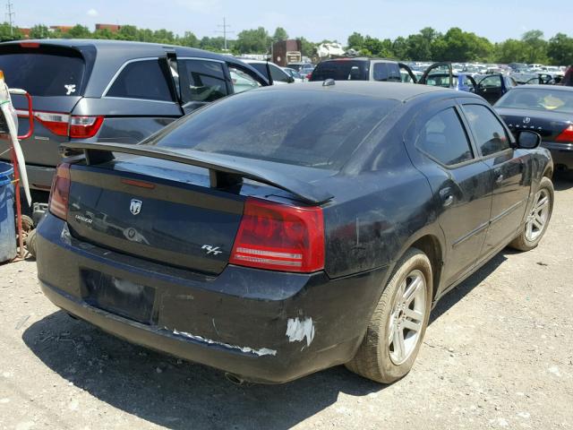 2B3KA53H36H132762 - 2006 DODGE CHARGER R/ BLACK photo 4