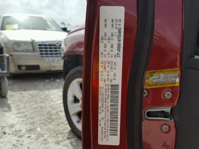 1J4NT1FB4BD138478 - 2011 JEEP COMPASS SP RED photo 10