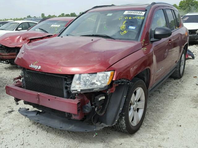 1J4NT1FB4BD138478 - 2011 JEEP COMPASS SP RED photo 2