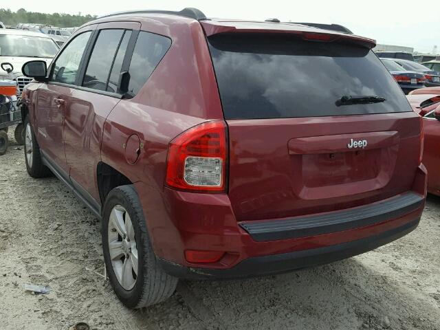 1J4NT1FB4BD138478 - 2011 JEEP COMPASS SP RED photo 3