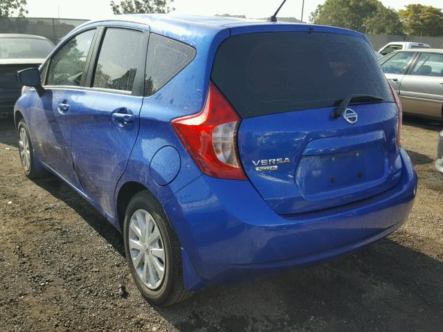 3N1CE2CP4FL356694 - 2015 NISSAN VERSA NOTE BLUE photo 3