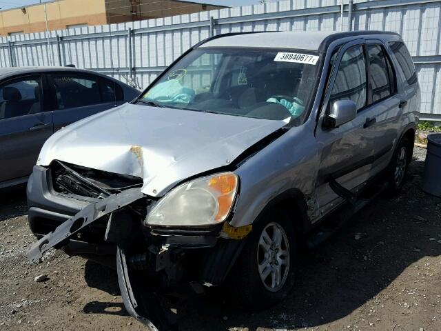 JHLRD78892C817096 - 2002 HONDA CR-V EX SILVER photo 2