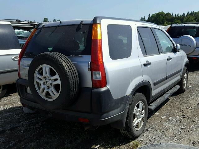 JHLRD78892C817096 - 2002 HONDA CR-V EX SILVER photo 4