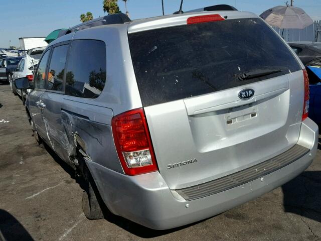 KNDMG4C78C6454950 - 2012 KIA SEDONA LX SILVER photo 3