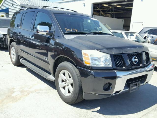 5N1AA08A46N701825 - 2006 NISSAN ARMADA SE BLACK photo 1