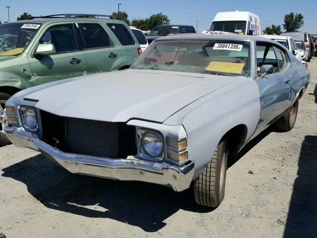 136371B196906 - 1971 CHEVROLET CHEVELLE BLUE photo 2