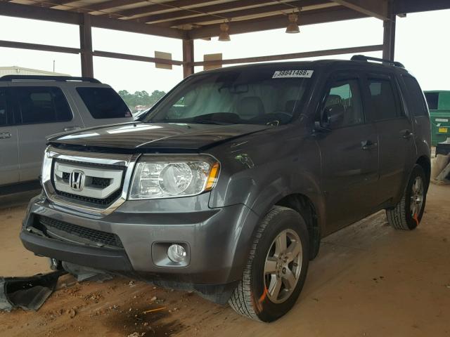 5FNYF3H79BB057967 - 2011 HONDA PILOT EXLN GRAY photo 2