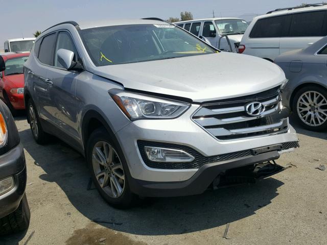 5XYZU3LA8EG221073 - 2014 HYUNDAI SANTA FE S SILVER photo 1