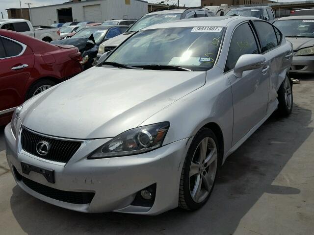 JTHBF5C21D5192876 - 2013 LEXUS IS 250 RED photo 2