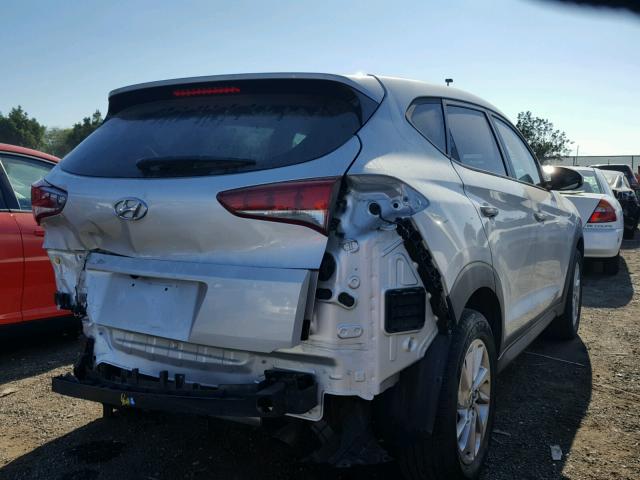 KM8J23A42GU042279 - 2016 HYUNDAI TUCSON SE SILVER photo 4