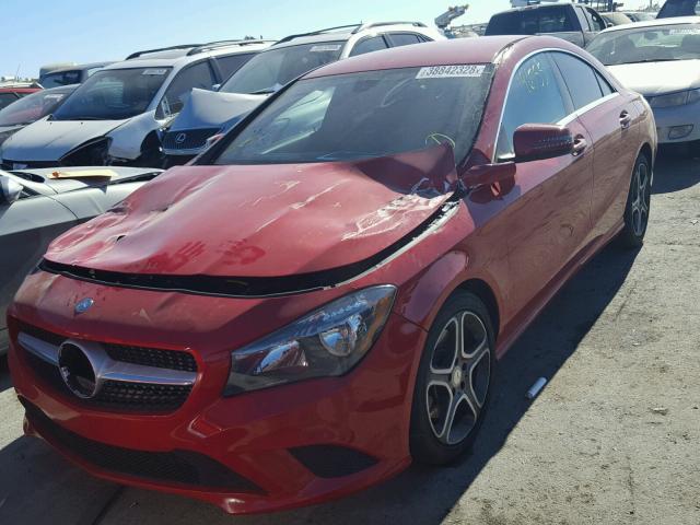 WDDSJ4EB6EN127245 - 2014 MERCEDES-BENZ CLA 250 RED photo 2