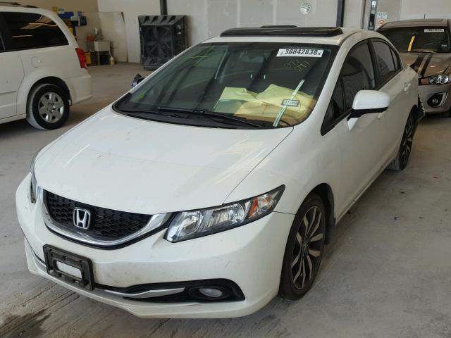 19XFB2F93FE077287 - 2015 HONDA CIVIC EXL თეთრი ფოტო 2