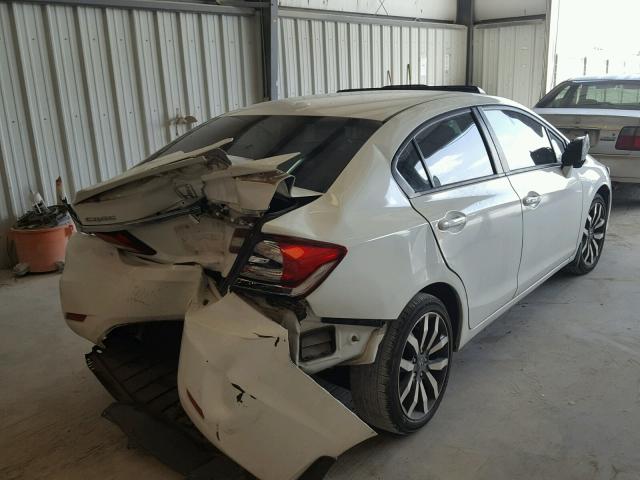 19XFB2F93FE077287 - 2015 HONDA CIVIC EXL თეთრი ფოტო 4