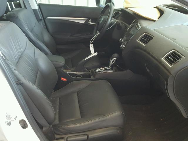 19XFB2F93FE077287 - 2015 HONDA CIVIC EXL თეთრი ფოტო 5