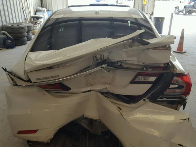 19XFB2F93FE077287 - 2015 HONDA CIVIC EXL თეთრი ფოტო 9