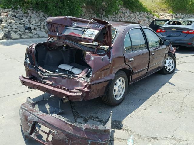 JNKCA21A0XT751104 - 1999 INFINITI I30 BURGUNDY photo 4