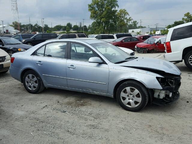 5NPET46C77H291373 - 2007 HYUNDAI SONATA BLUE photo 9