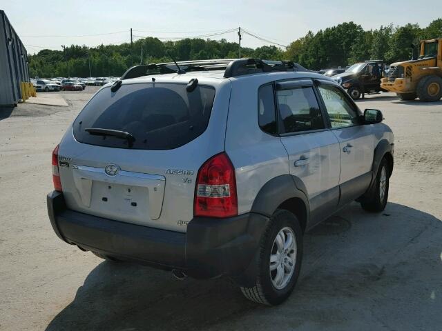 KM8JN72D17U592506 - 2007 HYUNDAI TUCSON SILVER photo 4