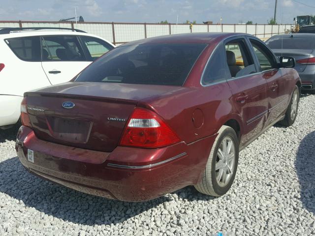 1FAFP25195G118751 - 2005 FORD FIVE HUNDR RED photo 4