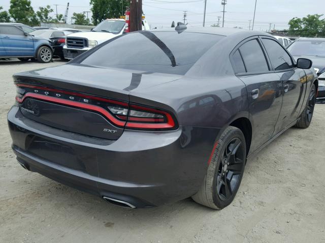 2C3CDXHGXFH726730 - 2015 DODGE CHARGER SX CHARCOAL photo 4