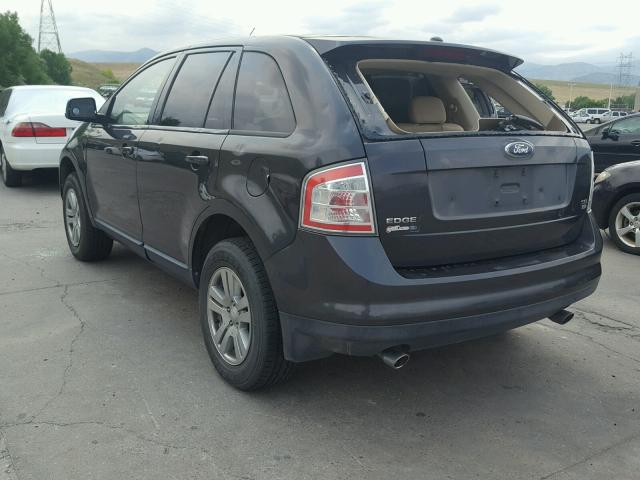 2FMDK48C67BB02456 - 2007 FORD EDGE SEL CHARCOAL photo 3