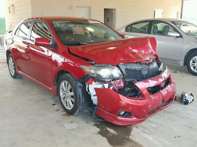 1NXBU4EE6AZ188120 - 2010 TOYOTA COROLLA RED photo 1