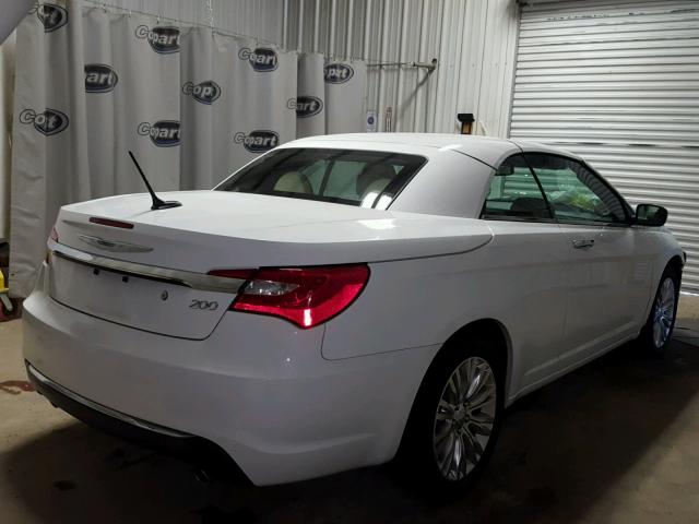 1C3BCBFG9EN136772 - 2014 CHRYSLER 200 LIMITE WHITE photo 4