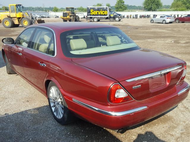 SAJWA79B76SH11202 - 2006 JAGUAR XJ8 L RED photo 3