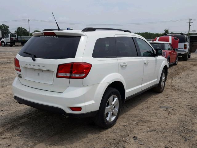 3D4PG1FG5BT539033 - 2011 DODGE JOURNEY MA WHITE photo 4